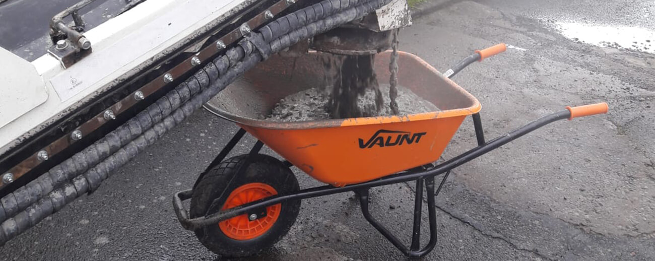 Concrete in Wheelbarrow